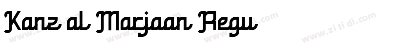 Kanz al Marjaan Regu字体转换